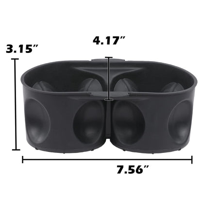 G-PLUS Cup Holder Insert Compatible with Chrysler Town & Country 2011-2016/ Fit Dodge Grand Caravan 2011-2020 1WV70DX9AA Black Cup Holder Liner