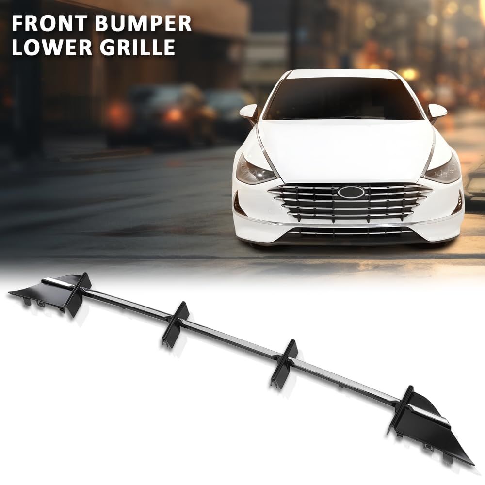 G-PLUS Front Bumper Lower Grille Compatible with Hyundai Sonata SE Hybrid 2020-2023 Chrome Strip 86531-L1100