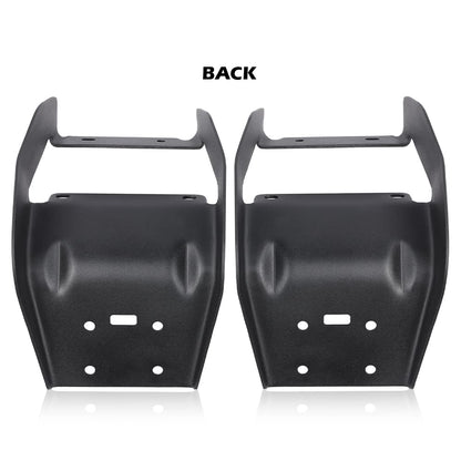 G-PLUS Running Board Mounting Brackets Compatible with Ford F150 2015 2016 2017 2018 2019 2020 2021 2022 Black Rectangular Set of 2