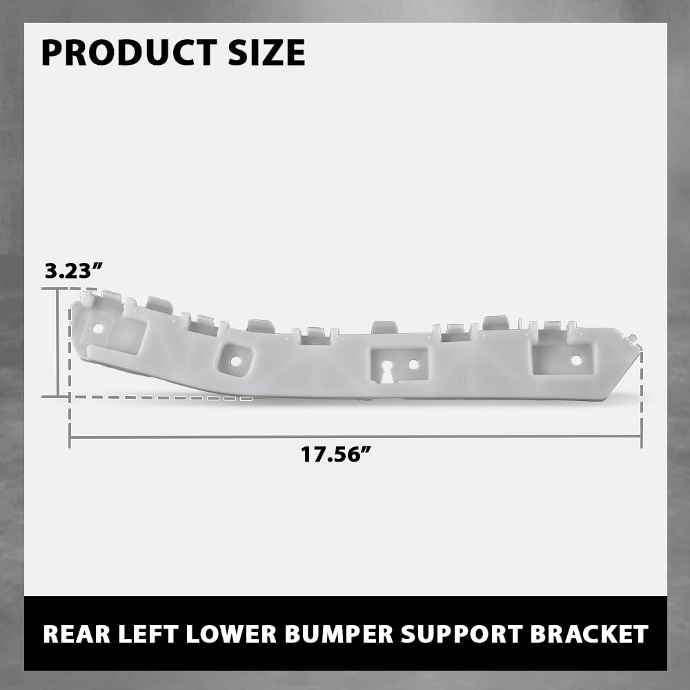 G-PLUS Rear Left Lower Bumper Support Bracket, Compatible with Ford Escape 2013-2016, Driver Side, CJ5Z17D943D, FO1142117