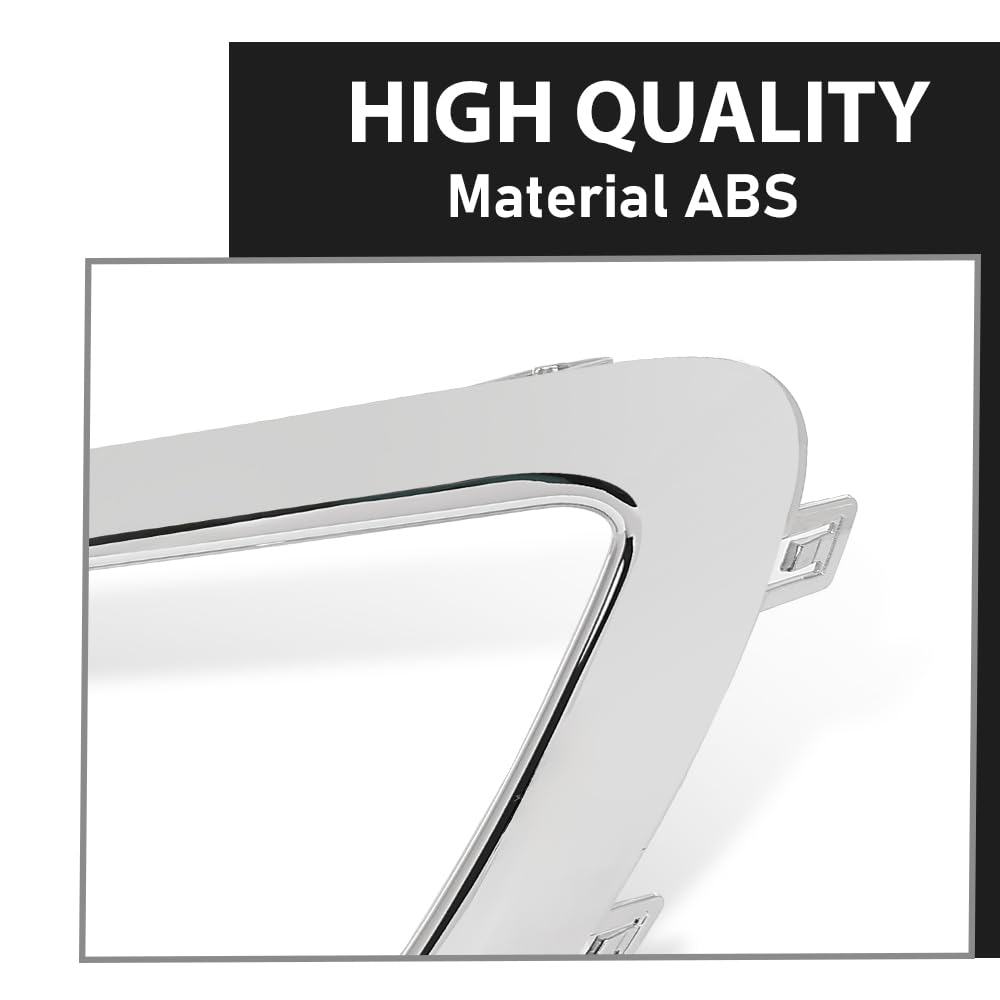 G-PLUS Front Left Bumper Grille Trim Molding Fog Light Trim Chrome, Compatible with Lincoln MKZ 2017-2020, Driver Side, HP5Z15266AB, FO1046105
