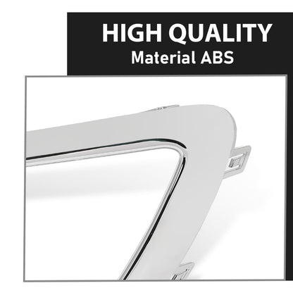 G-PLUS Front Left Bumper Grille Trim Molding Fog Light Trim Chrome, Compatible with Lincoln MKZ 2017-2020, Driver Side, HP5Z15266AB, FO1046105