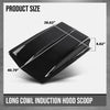 G-PLUS Cowl Induction Hood Scoop - 38" L x 4 ½" H x 27" W- Black ABS