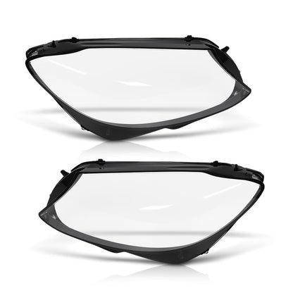 G-PLUS Headlight Lens Cover Compatible with Benz C-Class W205 2019-2020 Left & Right Front Headlamp Lens Cover Clear