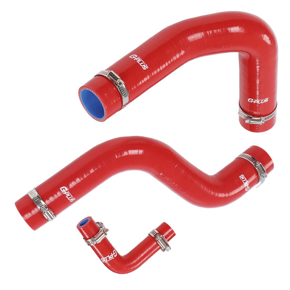 G-PLUS Red Radiator Silicone Hoses Compatible with Ford Mustang 1964-1968