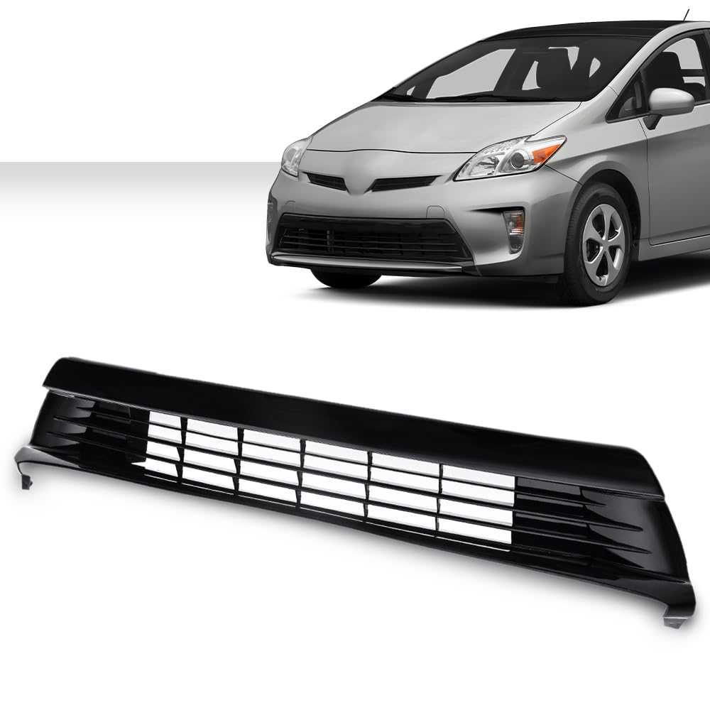 G-PLUS Front Bumper Lower Grille Grill Compatible with Toyota Prius FT 2012 2013 2014 2015