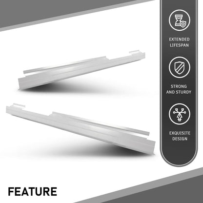 G-PLUS 2PCS Rocker Panels Pair Compatible with Chevy Silverado GMC Sierra Extended Cab All Models 2007 2008 2009 2010 2011 2012 2013