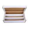 G-PLUS Trading Card Storage Box 3000 Count White Corrugated Cardboard Box Versatile Card Storage Box (Card not included)