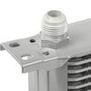 G-PLUS Universal Racing Aluminum Engine Transmission Oil Cooler 19 Row English-style AN10-10AN Silver T-6061 Aluminum