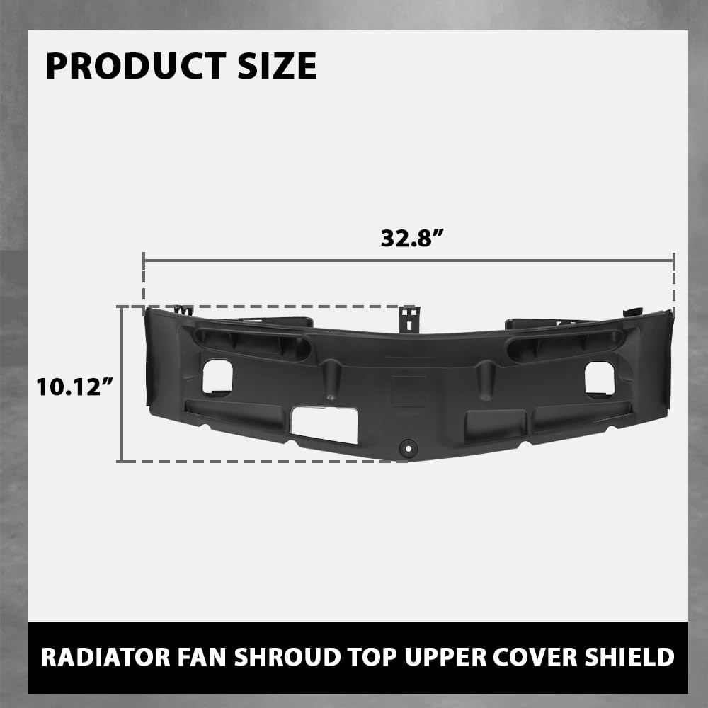 G-PLUS Upper Radiator Fan Shroud Cover Splash Shield Compatible with Benz C230 4Matic/Base 2009,Fit Benz C250 2012-2015,Fit Benz C280 2009,Fit Benz C300 2009-2013 2045000155