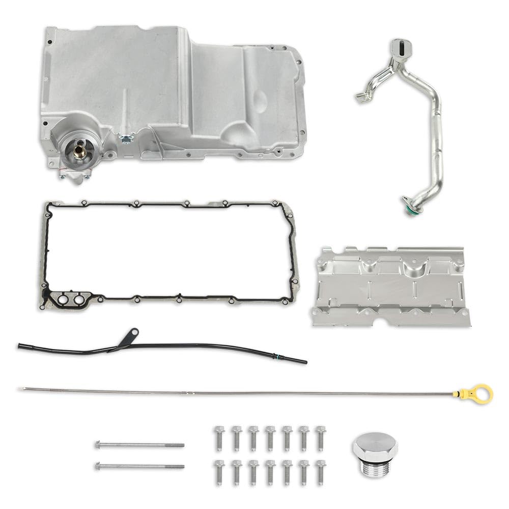 G-PLUS Engine Oil Pan Kit Compatible with Pontiac Firebird Chevy Camaro 1998-2002, Fit for F-Body Low Profile Oil Pan Kit,Fit all GM LS-Series Engines