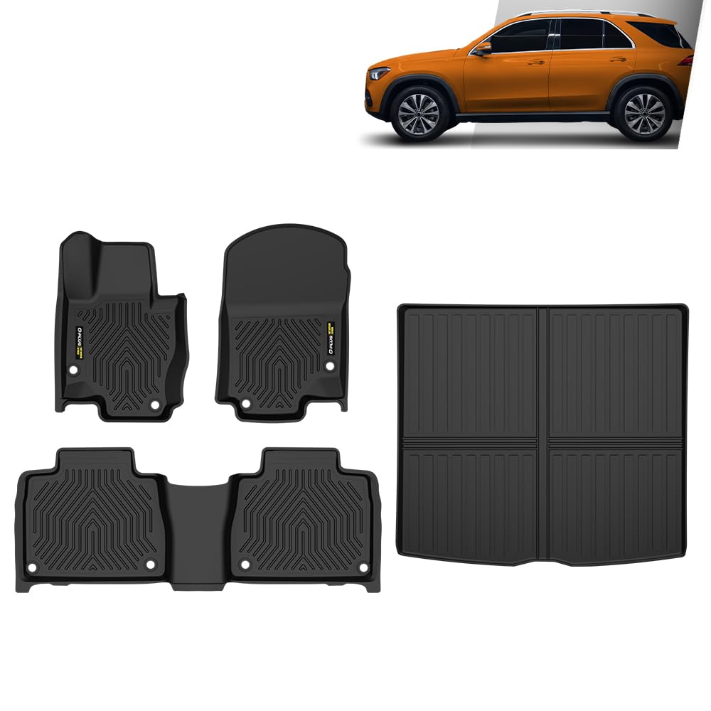 G-PLUS Floor Mats & Cargo Liner 4PCS Fit Mercedes Benz GLE 2020-2025