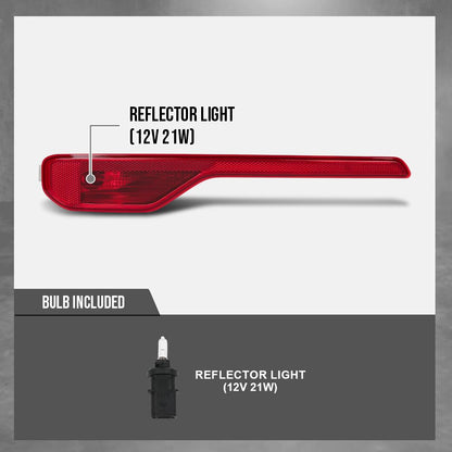 G-PLUS Left Rear Bumper Tail Light Shell Compatible with Volvo XC40 2018-2023 31656865 Red