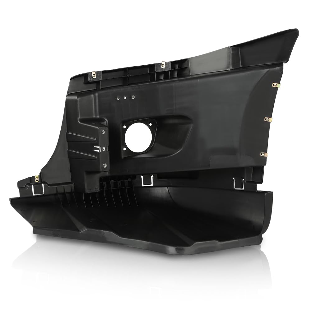 G-PLUS Front Right Bumper End Reinforcement With Fog Light Hole Cut-out Compatible with Freightliner Cascadia 2008-2017 Passenger Side 2127301002 2127301006 2128619002