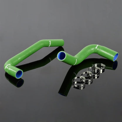 G-PLUS Silicone Radiator Hose Pipe Kit Compatible with Jeep Wrangler YJ/TJ 2.4L 4.2L 1987-2006 4.5mm Thickness 3-Ply Nylon Silicone Green