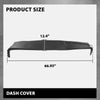 G-PLUS TPE Molded Dash Cover Black Compatible with 2002 2003 2004 2005 Dodge Ram 1500/2003-2005 Dodge Ram 2500 3500