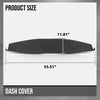 G-PLUS Dash Cover Panel Compatible with Ford Mustang 2005 2006 2007 2008 2009 Black