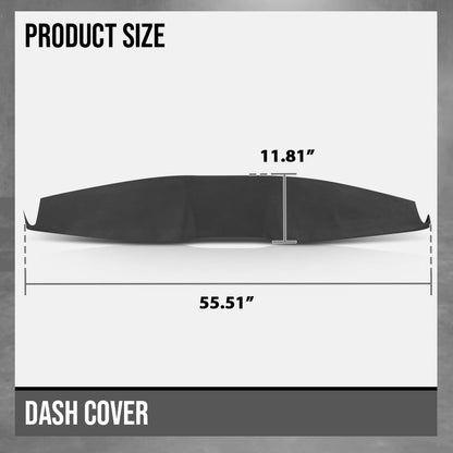 G-PLUS Dash Cover Panel Compatible with Ford Mustang 2005 2006 2007 2008 2009 Black