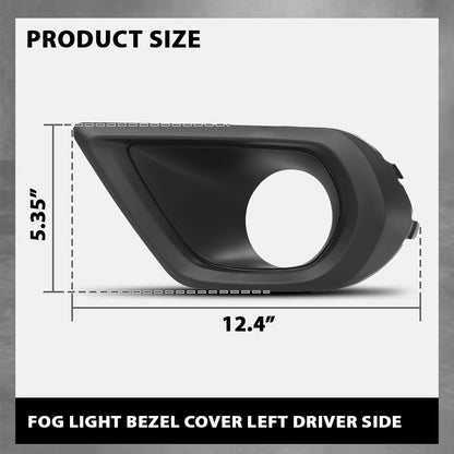 G-PLUS Fog Light Bezel Cover Left Driver Side Compatible with Subaru Forester 2.5i Model 2014-2016,Not Fit XT Models,Not Fit Forester 2.0XT Model 57731SG030, SU1038108