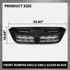 G-PLUS Front Bumper Grille Grill Compatible with Subaru Outback 2020-2022 91121AN08A Glossy Black