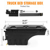 G-PLUS One Pair of Truck Bed Storage Box Compatible with Chevy Colorado/GMC Canyon 2015-2020 Rear Driver and Passenger Side 2Pcs Set