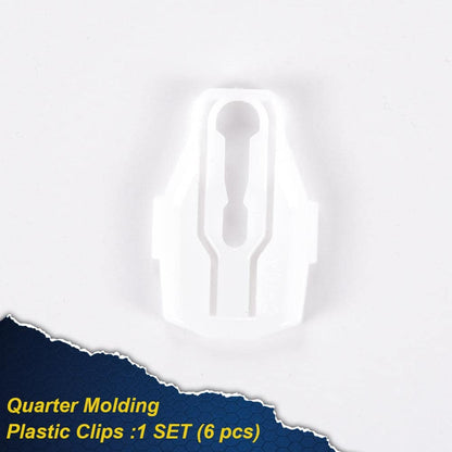 G-PLUS Molding Plastic Clip Compatible with 1966-1969 Lincoln, Fender, Door, Quarter Retainer Clips,6Pcs Install Set