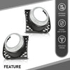 G-PLUS Fog Light Fog Lamp Bezel Trim Front LH RH Compatible with Land Rover Range Rover 2010-2013