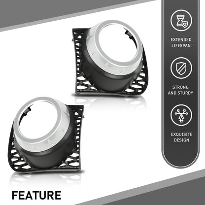 G-PLUS Fog Light Fog Lamp Bezel Trim Front LH RH Compatible with Land Rover Range Rover 2010-2013