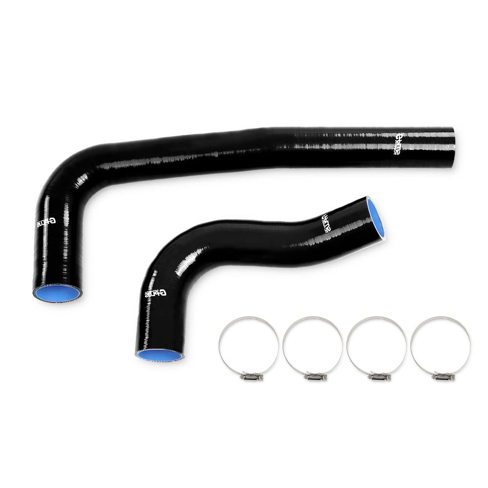 G-PLUS Radiator Silicone Hose Compatible with 2003–2010 Dodge 5.9L/6.7L Cummins Black