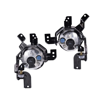 Compatible with Honda CR-V CRV 2007 2008 2009 Clear Fog Lights Assembly Driving Bumper Lamps +H11 Bulbs+Switch+Bezel+Harness