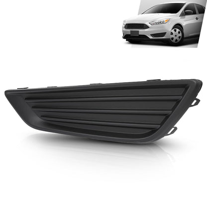 G-PLUS Front Left Fog Light Cover, Compatible with Ford Focus S 2015-2017/ Focus SE 2018, Driver Side, F1EZ17B814B, FO1038150