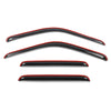 G-PLUS in-Channel Auto Vent Window Visor 4pcs Compatible with Ford F250 F350 F450 F550 Super Duty Supercrew 1999-2016, Not Fit Supercab Or Extended Cab in-Channel Rain Guards Smoke