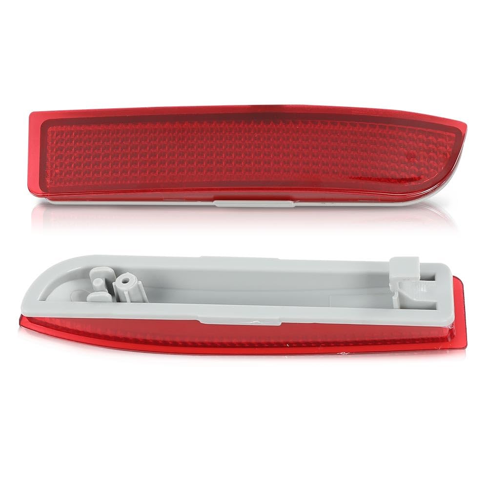 G-PLUS Rear Bumper Reflector Set Left and Right Side Compatible with Ford Fusion 2013-2018 DS7Z13A565A FO1185103 DS7Z13A565B FO1184103