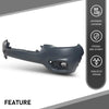 G-PLUS Front Upper Bumper Cover Fascia Compatible with Jeep Cherokee 2019-2023,Fit For Models Without Park Assist Only,Not Fit Trailhawk Models CH1014133