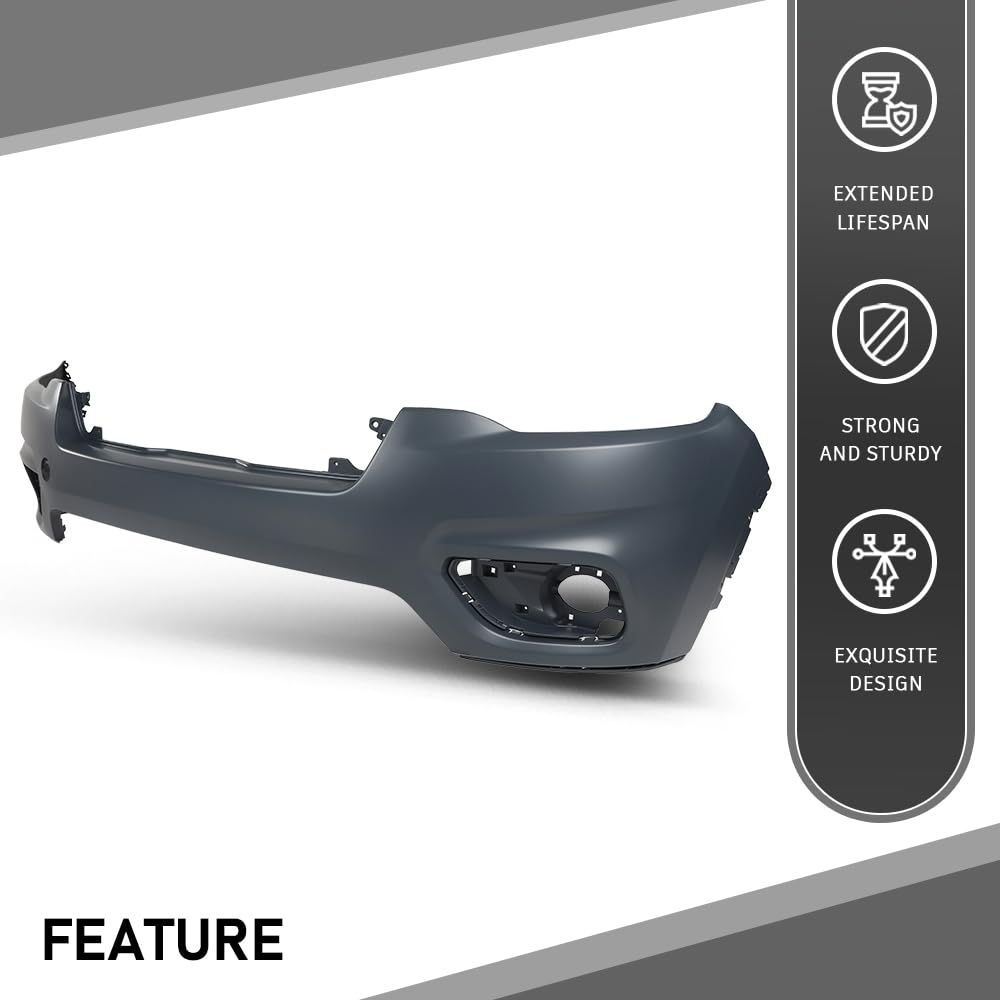 G-PLUS Front Upper Bumper Cover Fascia Compatible with Jeep Cherokee 2019-2023,Fit For Models Without Park Assist Only,Not Fit Trailhawk Models CH1014133