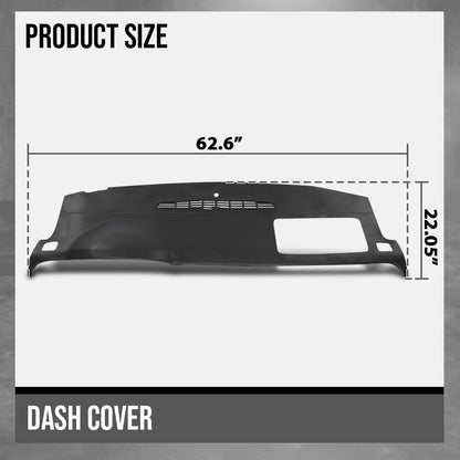 G-PLUS TPE Dash Board Cover Instrument Panel Compatible with Chevy Avalanche 2007 2008 2009 2010 2011 2012 2013 Fit Chevy Tahoe 2007 2008 2009 2010 2011 2012 2013 2014 Black