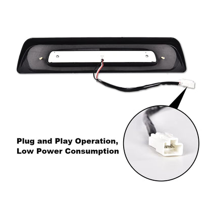 G-PLUS LED Third Brake Light Compatible with Toyota Tundra 2007-2018, 3rd High Mount Cargo Light, Type X, Smoky Lens Black Housing, 81570-0C050