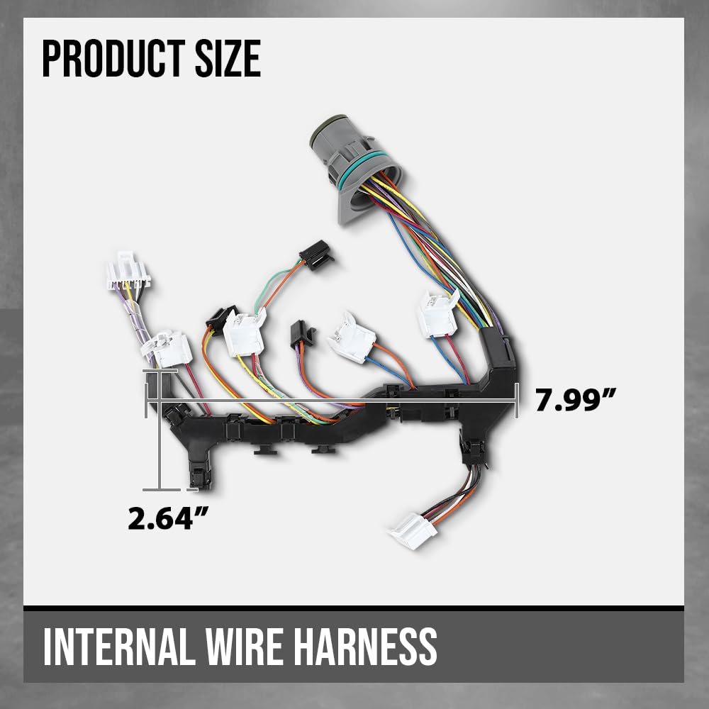 G-PLUS Internal Wire Harness Compatible with Allison/Chevy/GM Duramax 2010-2020 Fit LCT1000 and LCT2000 Transmissions 29545307, 121446E, 350-0180 Black