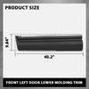 G-PLUS Front Left Lower Door Molding W/Silver Trim, Compatible with Ford Explorer 2011-2015, Driver Side, BB5Z-7820879-BA, BB5Z7820879BA