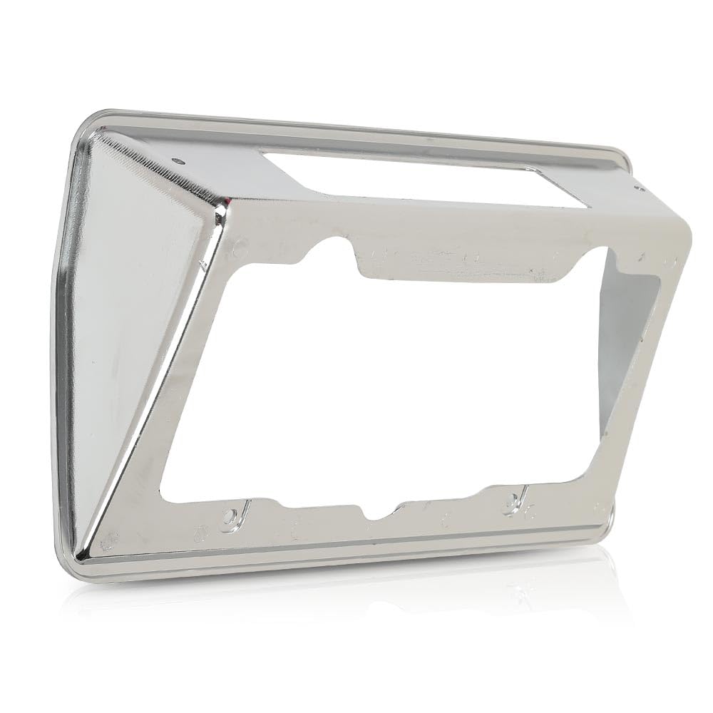 G-PLUS Rear License Plate Bezel Housing Frame Compatible with Chevy Corvette 1968 1969 1970 1971 1972 1973 3919715 Chrome