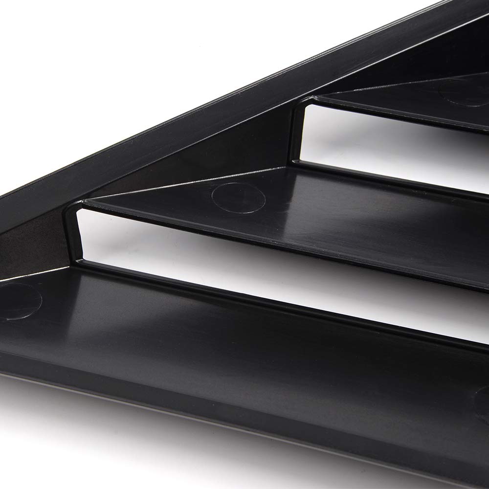 2pcs Window Louvers Cover Scoop Vent Sun Shade Fit for 2016-2018 Compatible for Honda Civic 10TH Sedan 4 Door Side ABS Window Louvers Cover Sun Shade 2016 2017 2018 16 17 18