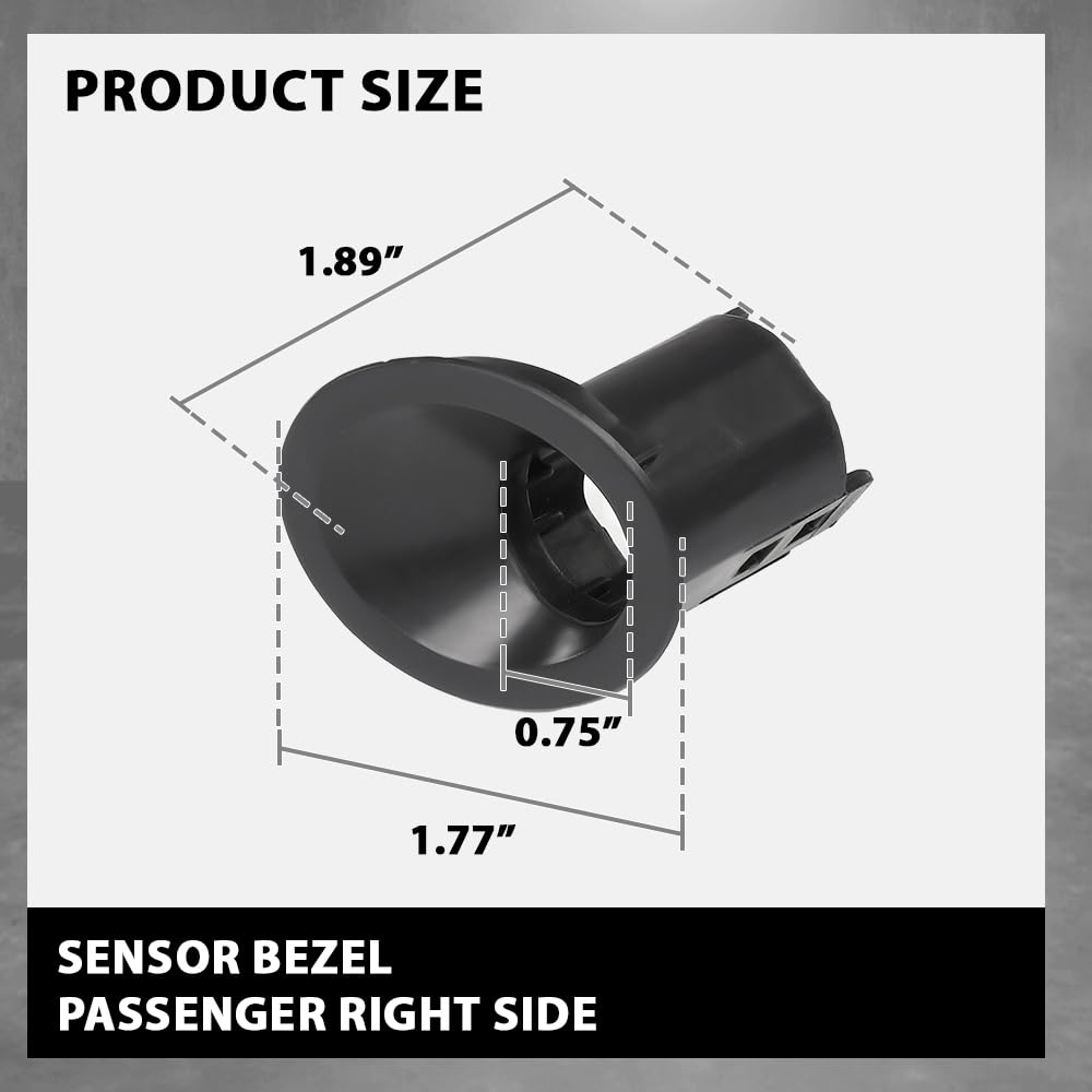 G-PLUS Right Auto Park Sensor Bezel Holder, Compatible with Ford Explorer Police Interceptor Utility 2011-2019, BB5Z-15C872-ABPTM, BB5Z15C872ABPTM