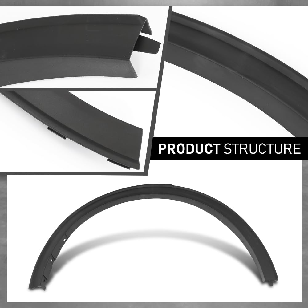 G-PLUS Rear Right Fender Flare Compatible with Ford Escape SE Sport Hybrid 2020, Fit Ford Escape 2020 2021 2022, Right Passenger Side Wheel Opening Molding, LJ6Z78290A60AA, FO1791123