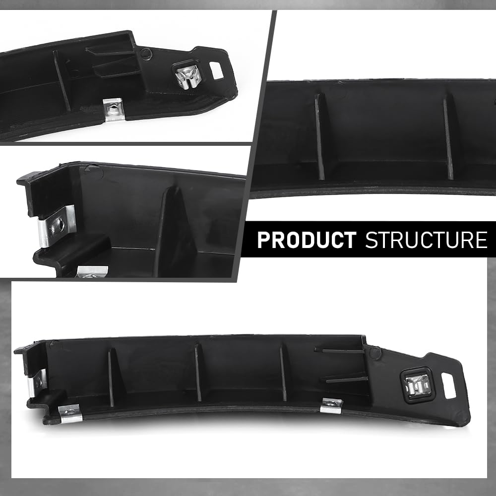 G-PLUS Front Right RH Bumper Cover Support Lower Bracket Compatible with Buick Envision 2016 2017 2018 2019 2020 22905949, GM1027101 Black