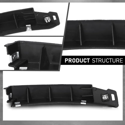 G-PLUS Front Right RH Bumper Cover Support Lower Bracket Compatible with Buick Envision 2016 2017 2018 2019 2020 22905949, GM1027101 Black
