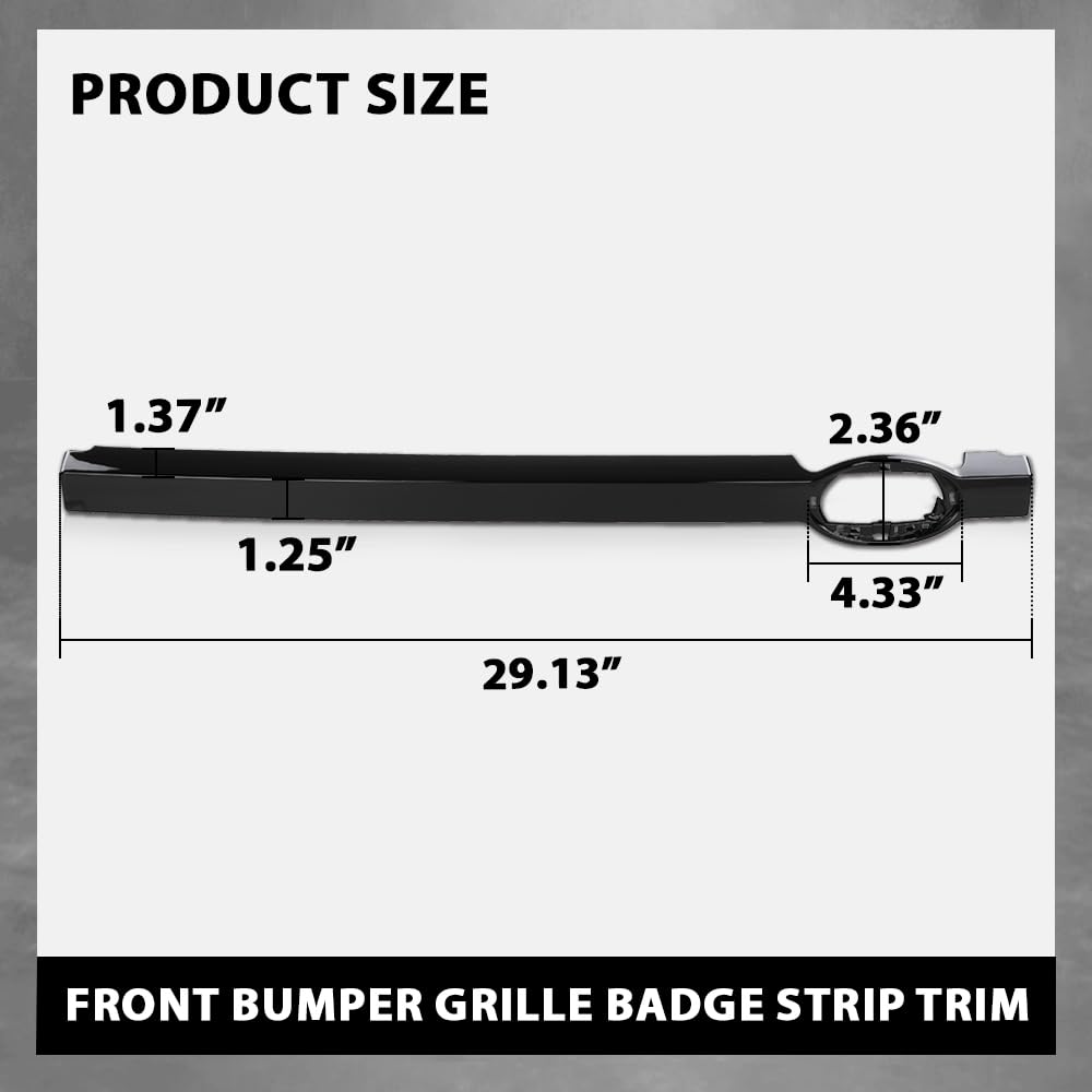 G-PLUS Front Bumper Grille Badge Strip Trim Compatible with Land Rover Defender 90 110 130 2020-2024 LR134880, L8B28L001, L8B28L001A