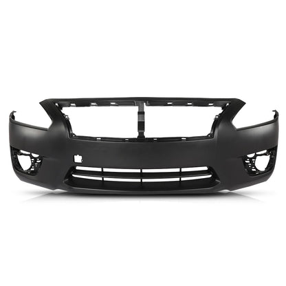 G-PLUS Front Bumper Cover Primed Fit Nissan Altima Base, S, SL, SV 2013-2015 w/Tow Hook Hole & Fog Light Holes w/o License Plate Provision & Parking, 620223TA0H