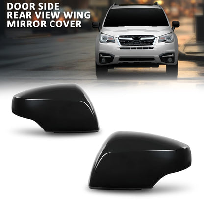 G-PLUS Door Side Rear View Wing Mirror Cover Cap Pair Compatible with Subaru Forester 2014-2018 (non eyesight detection),Fit Subaru Outback Crosstrek Impreza 2012-2014 91059AJ200
