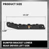 G-PLUS Rear Left Lower Bumper Support Bracket, Compatible with Ford Escape SEL 2018-2019/ Ford Escape (submodel: S, SE, Titanium) 2017-2019, Driver Side, GJ5Z17D943B, FO1142125