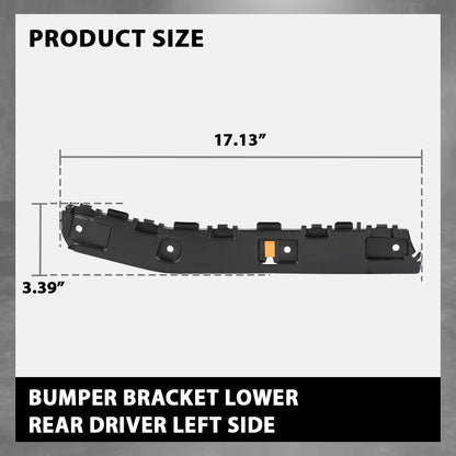 G-PLUS Rear Left Lower Bumper Support Bracket, Compatible with Ford Escape SEL 2018-2019/ Ford Escape (submodel: S, SE, Titanium) 2017-2019, Driver Side, GJ5Z17D943B, FO1142125